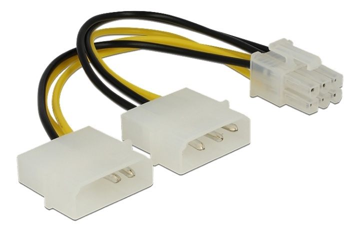 Delock Power cable for PCI Express Card 15cm in the group COMPUTERS & PERIPHERALS / Computer cables / Internal / Power cables & Adapters at TP E-commerce Nordic AB (A16834)