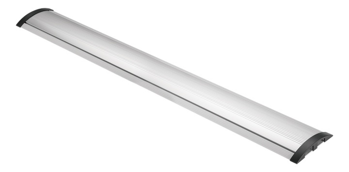 DELTACO OFFICE Aluminum floor cable cover, 1104 x 139 mm, silver in the group HOME ELECTRONICS / Cables & Adapters / Kable management at TP E-commerce Nordic AB (A16841)