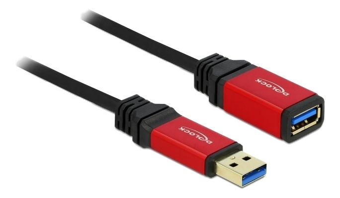Delock Extension Cable USB 3.0 Type-A male > USB 3.0 Type-A female 2 m in the group COMPUTERS & PERIPHERALS / Computer cables / USB / USB-A / Cables at TP E-commerce Nordic AB (A16849)
