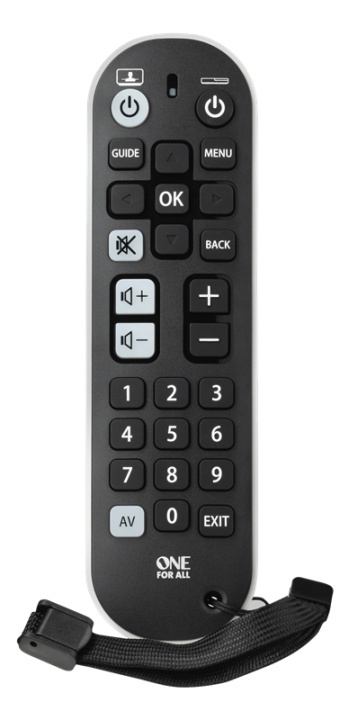 One For All URC 6820 Universal Remote Control Zapper+ in the group HOME ELECTRONICS / Audio & Picture / TV & Accessories / Remote controls at TP E-commerce Nordic AB (A16853)