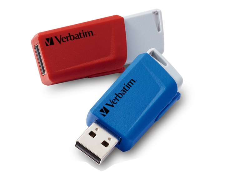 Verbatim Store N Click USB 3.0 2x 32GB Red & Blue in the group HOME ELECTRONICS / Storage media / USB memory / USB 3.2 at TP E-commerce Nordic AB (A16882)