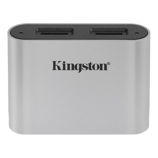 Kingston USB3.2 Gen1 Workflow Dual-Slot microSDHC/SDXC UHS-II Card Rea in the group HOME ELECTRONICS / Storage media / Memory card reader at TP E-commerce Nordic AB (A16883)