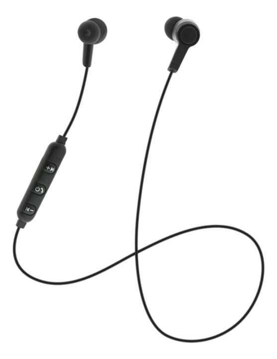 STREETZ In-ear BT headphones with microphone and control buttons, blac in the group HOME ELECTRONICS / Audio & Picture / Headphones & Accessories / Headphones at TP E-commerce Nordic AB (A16929)