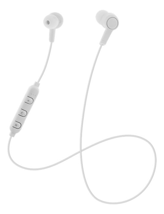 STREETZ In-ear BT headphones with microphone and control buttons, whit in the group HOME ELECTRONICS / Audio & Picture / Headphones & Accessories / Headphones at TP E-commerce Nordic AB (A16930)