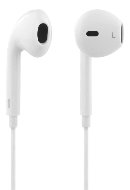 STREETZ semi-in-ear headset, answer button, 3.5mm, microphone, white in the group HOME ELECTRONICS / Audio & Picture / Headphones & Accessories / Headphones at TP E-commerce Nordic AB (A16937)