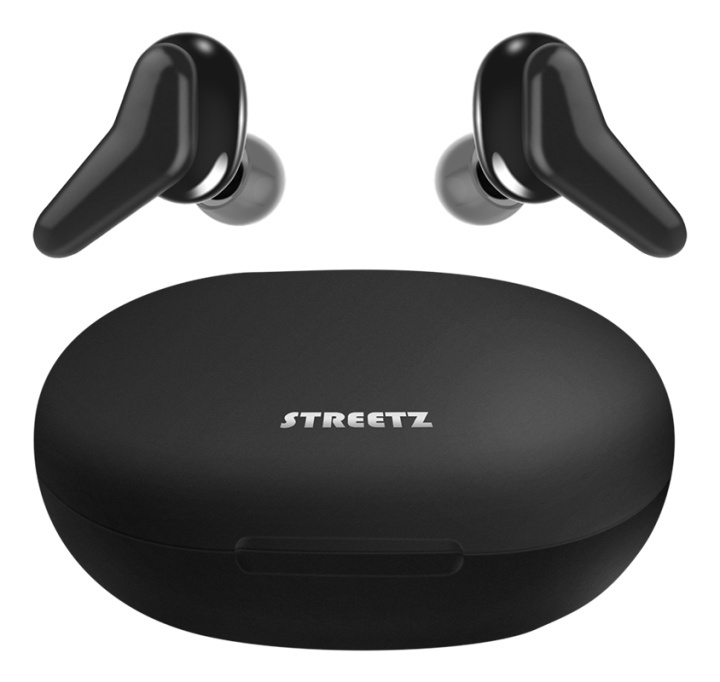 STREETZ Wireless earbuds with charging case, in-ear, TWS, BT 5, blackS in the group HOME ELECTRONICS / Audio & Picture / Headphones & Accessories / Headphones at TP E-commerce Nordic AB (A16947)