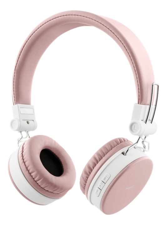 STREETZ Foldable on-ear BT headset, 3.5 mm, pink in the group HOME ELECTRONICS / Audio & Picture / Headphones & Accessories / Headphones at TP E-commerce Nordic AB (A16953)