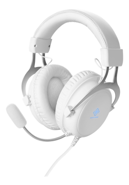 WHITE LINE WH85 Stereo gaming headset, 57mm drivers, white in the group COMPUTERS & PERIPHERALS / GAMING / Headset at TP E-commerce Nordic AB (A16958)