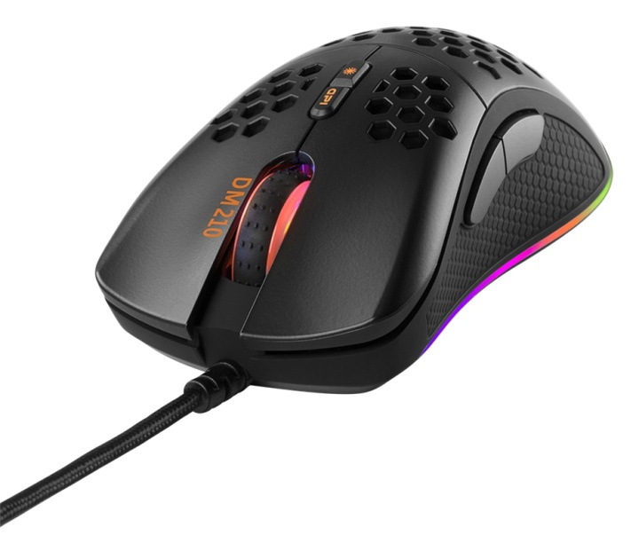 DELTACO GAMING DM210 lightweight gaming mouse, RGB, black in the group COMPUTERS & PERIPHERALS / GAMING / Mice at TP E-commerce Nordic AB (A16991)