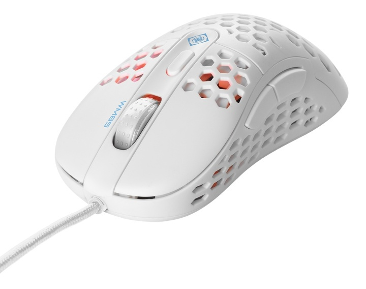 WHITE LINE WM85 Lightweight gaming mouse, white in the group COMPUTERS & PERIPHERALS / GAMING / Mice at TP E-commerce Nordic AB (A16996)