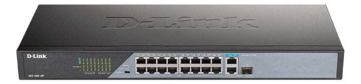 D-Link 18-Port 10/100 Unmanaged long range PoE Surveillance Switch in the group COMPUTERS & PERIPHERALS / Network / Switches / 10/100Mbps at TP E-commerce Nordic AB (A17073)