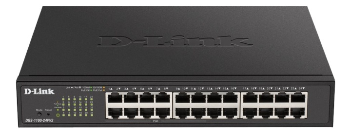 D-Link 24-Port PoE Gigabit Smart Managed Switch in the group COMPUTERS & PERIPHERALS / Network / Switches at TP E-commerce Nordic AB (A17076)