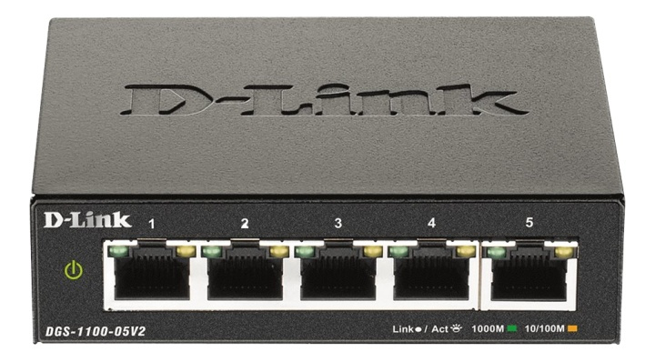 D-Link 5-Port Gigabit Smart Managed Switch in the group COMPUTERS & PERIPHERALS / Network / Switches / 10/100/1000Mbps at TP E-commerce Nordic AB (A17079)