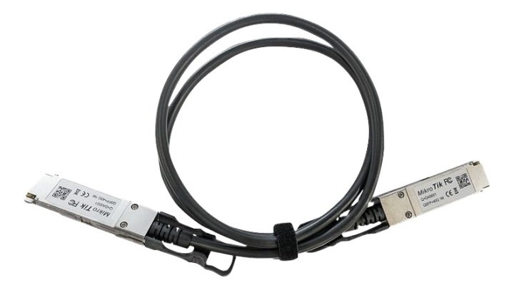 Mikrotik SFP+ direct attach cable 40G 1m 0C +70C in the group COMPUTERS & PERIPHERALS / Computer cables / Internal / Power cables & Adapters at TP E-commerce Nordic AB (A17088)