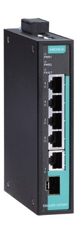 Moxa EDS-G205-1GTXSFP, 5-portars Gigabit switch, redundant ström, sv in the group COMPUTERS & PERIPHERALS / Network / Switches at TP E-commerce Nordic AB (A17090)