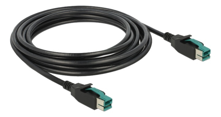 Delock PoweredUSB cable male 12 V > PoweredUSB male 12 V 4 m for POS p in the group COMPUTERS & PERIPHERALS / Printers & Accessories / Printers / Label machines & Accessories / Writing & Accessories at TP E-commerce Nordic AB (A17135)
