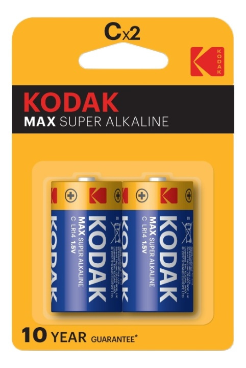 Kodak Kodak MAX alkaline C battery (2 pack) in the group HOME ELECTRONICS / Batteries & Chargers / Batteries / Other at TP E-commerce Nordic AB (A17157)