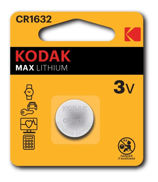 Kodak Kodak Max lithium CR1632 battery (2 pack) in the group HOME ELECTRONICS / Batteries & Chargers / Batteries / Button cell at TP E-commerce Nordic AB (A17165)