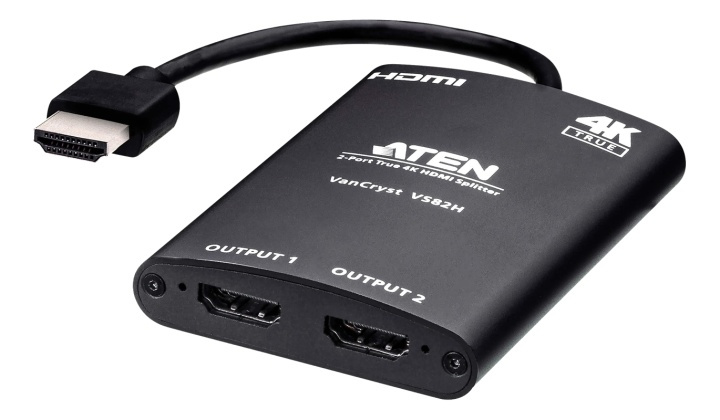 ATEN 2 Port True 4K HDMI Splitter in the group COMPUTERS & PERIPHERALS / Computer cables / Switches at TP E-commerce Nordic AB (A17182)