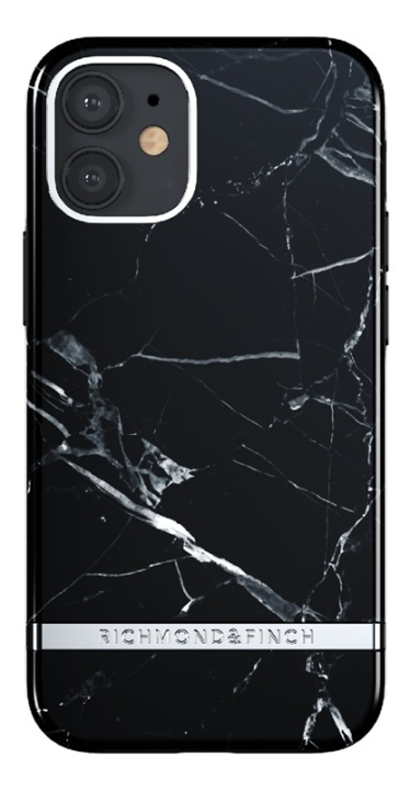 Richmond & Finch Black Marble iPhone 12 mini in the group SMARTPHONE & TABLETS / Phone cases / Apple / iPhone 12 Mini / Cases at TP E-commerce Nordic AB (A17236)