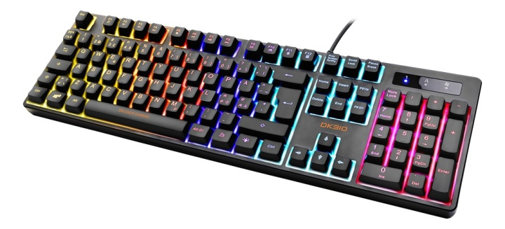 DELTACO GAMING DK310 Mechanical keyboard, Red switches, RGB, black in the group COMPUTERS & PERIPHERALS / GAMING / Keyboards at TP E-commerce Nordic AB (A17304)