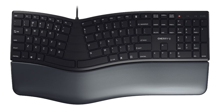 Cherry KC 4500 Ergo keyboard, ergonomic designed keyboard, black in the group COMPUTERS & PERIPHERALS / Mice & Keyboards / Keyboards / Corded at TP E-commerce Nordic AB (A17311)