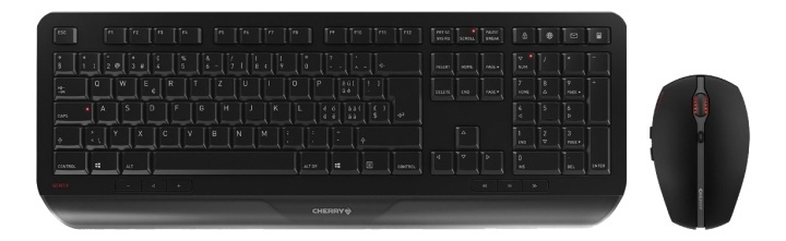 CHERRY Gentix Desktop wireless keyboard and mouse combo kit, black in the group COMPUTERS & PERIPHERALS / Mice & Keyboards / Keyboards / Combo packs at TP E-commerce Nordic AB (A17315)