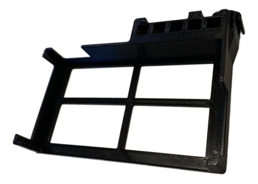winther3d Wireless 3D-printed DIN mounting bracket for ER-X-SFP, black in the group COMPUTERS & PERIPHERALS / Network / Routrar at TP E-commerce Nordic AB (A17383)