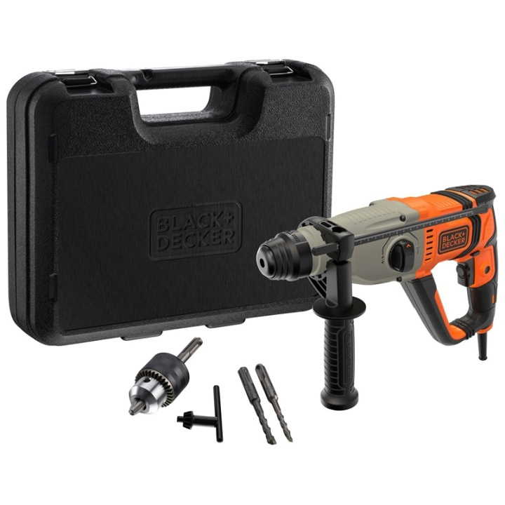 Black & Decker Slagborr i kitbox 800W SDS- in the group HOME, HOUSEHOLD & GARDEN / Tools / Drills at TP E-commerce Nordic AB (A17540)