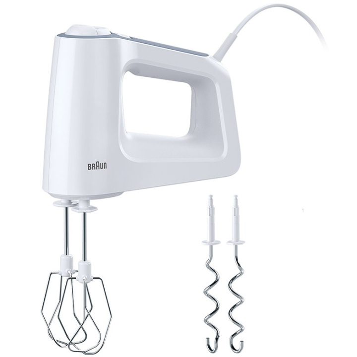 Braun Elvisp 500w Vit HM3100WH in the group HOME, HOUSEHOLD & GARDEN / Household appliances / Food processor & Kitchen appliances / Mixers at TP E-commerce Nordic AB (A17566)