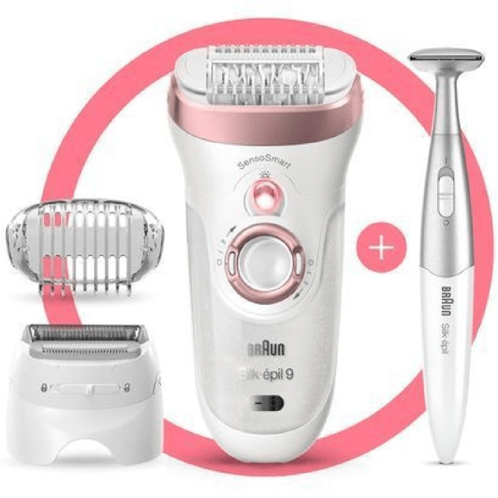 Braun Epilator Silk-Epil 9 SensoSmar in the group BEAUTY & HEALTH / Hair & Styling / Hair removal / Epliators at TP E-commerce Nordic AB (A17573)