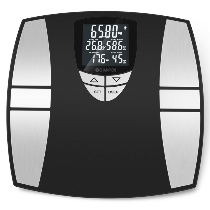 Champion Personvåg Body Fat 200kg in the group BEAUTY & HEALTH / Health care / Bathroom scales at TP E-commerce Nordic AB (A17692)