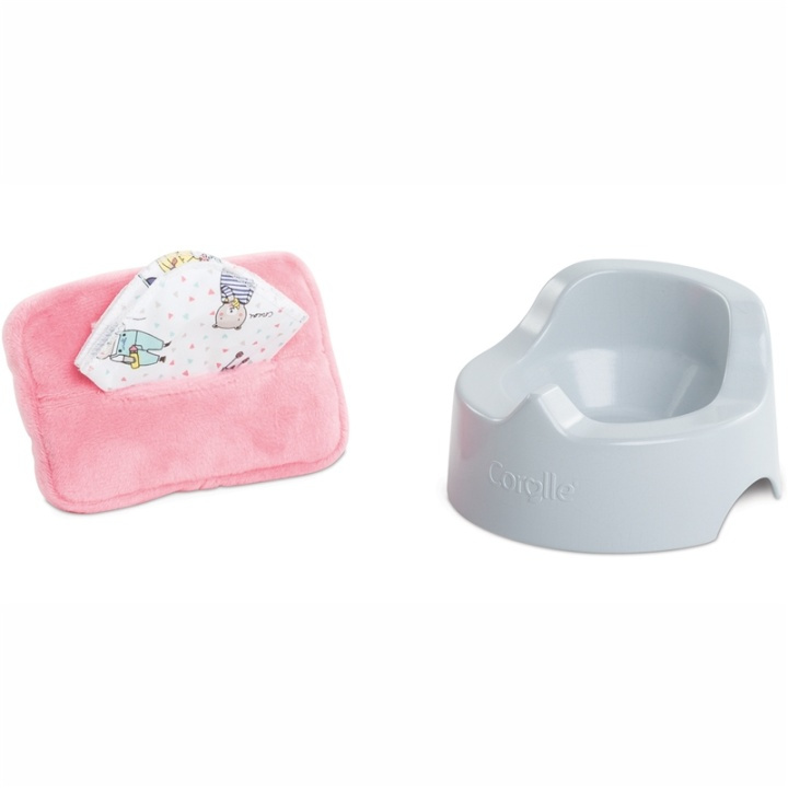 Corolle Potty & Wipe in the group TOYS, KIDS & BABY PRODUCTS / Toys / Docks & Accessories at TP E-commerce Nordic AB (A17727)