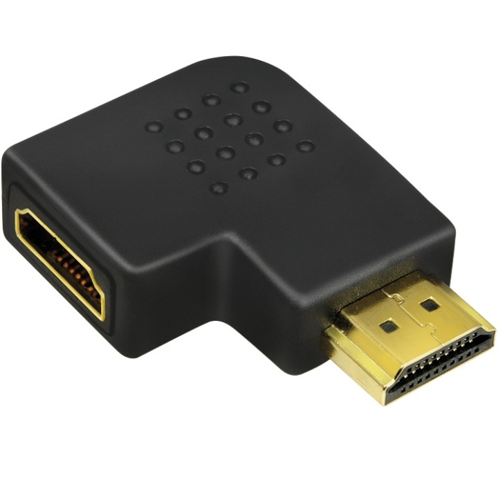 LogiLink HDMI Vinkeladapter Ha-Ho 90° 4 in the group HOME ELECTRONICS / Cables & Adapters / HDMI / Adapters at TP E-commerce Nordic AB (A17897)