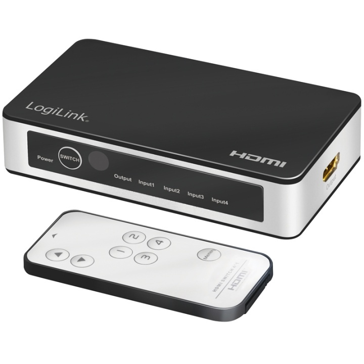 LogiLink HDMI-switch 4 in 1 ut. 4K/60Hz in the group COMPUTERS & PERIPHERALS / Computer cables / Switches at TP E-commerce Nordic AB (A17904)