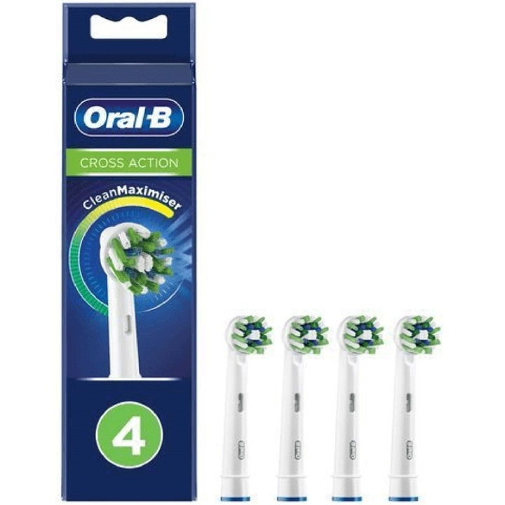 Oral B Borsthuvud CrossAction 4st in the group BEAUTY & HEALTH / Oral care / Accessories for electric toothbrushes at TP E-commerce Nordic AB (A17943)