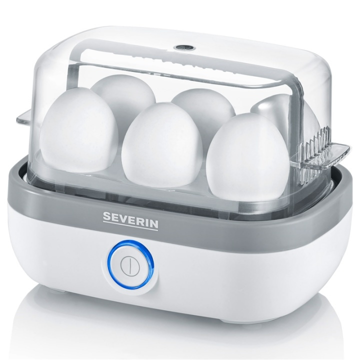 Severin Äggkokare 6 ägg vit LED & ljud in the group HOME, HOUSEHOLD & GARDEN / Household appliances / Rice & Egg cooker at TP E-commerce Nordic AB (A18062)