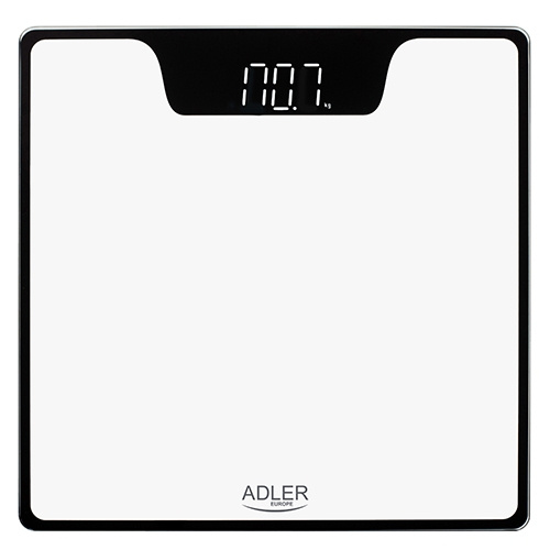 Adler AD 8174 Bathroom Scale with LED Display, White in the group HOME, HOUSEHOLD & GARDEN / Bathroom / Bathroom scale at TP E-commerce Nordic AB (A18158)
