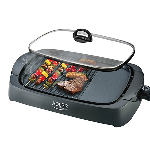 Adler Electric Grill, Black in the group HOME, HOUSEHOLD & GARDEN / Garden products / Barbeque & Accessories at TP E-commerce Nordic AB (A18188)