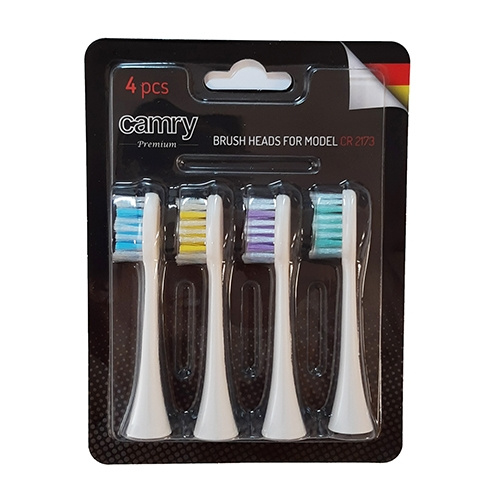 Camry Toothbrush Heads for CR 2173, 4-Pack in the group BEAUTY & HEALTH / Oral care / Accessories for electric toothbrushes at TP E-commerce Nordic AB (A18211)