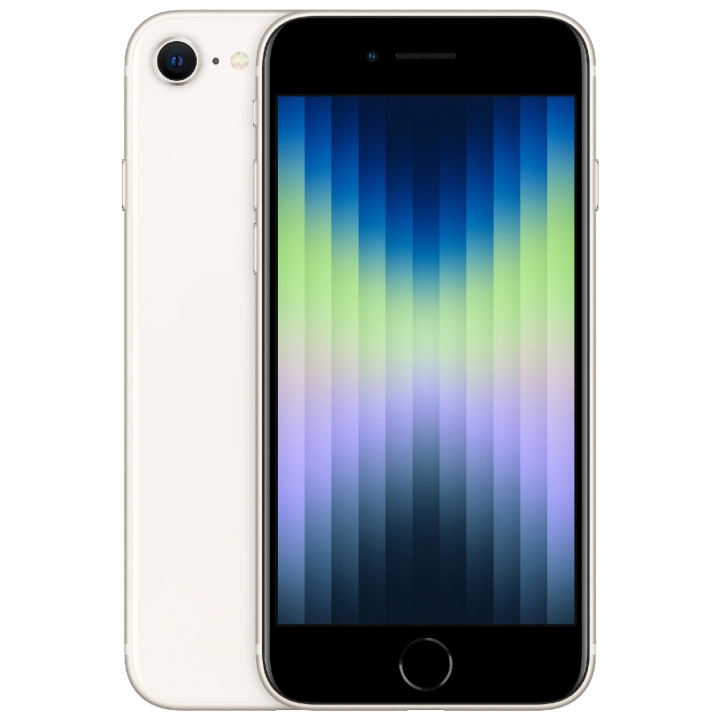 Apple iPhone SE 64GB (2022) Starlig in the group SMARTPHONE & TABLETS / Mobile phones & smartphones at TP E-commerce Nordic AB (A18265)