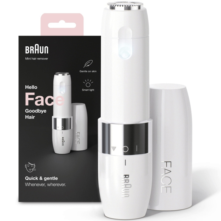 Braun Ansiktshårborttagare Face Mini in the group BEAUTY & HEALTH / Hair & Styling / Hair removal / Epliators at TP E-commerce Nordic AB (A18347)