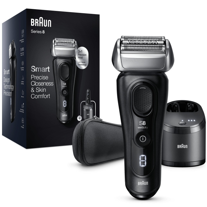 Braun Rakapparat Serie 8 8460cc in the group BEAUTY & HEALTH / Hair & Styling / Shaving & Trimming / Shavers at TP E-commerce Nordic AB (A18357)