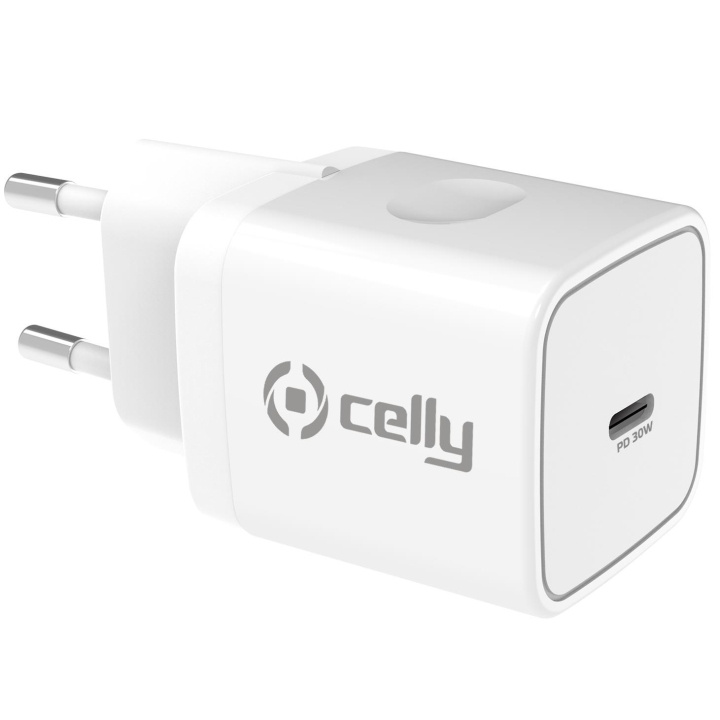 Celly USB-laddare USB-C PD 30W in the group SMARTPHONE & TABLETS / Chargers & Cables / Wall charger / Wall charger USB-C at TP E-commerce Nordic AB (A18479)