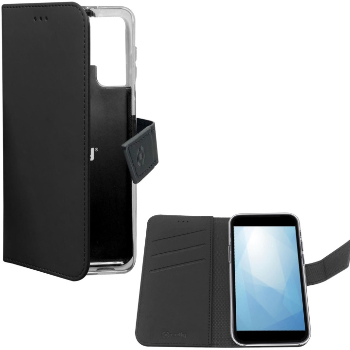 Celly Wallet Case Xiaomi 12 Svart in the group SMARTPHONE & TABLETS / Phone cases / Xiaomi at TP E-commerce Nordic AB (A18489)
