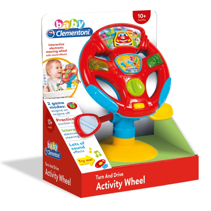 Clementoni Activity Steering Wheel in the group TOYS, KIDS & BABY PRODUCTS / Baby toys / Activity toys at TP E-commerce Nordic AB (A18519)