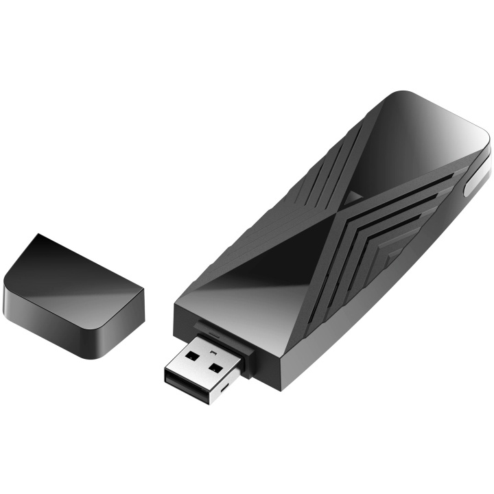 D-Link DWA-X1850 Wi-Fi 6 AX1800 USB-a in the group COMPUTERS & PERIPHERALS / Network / Network cards / USB wireless at TP E-commerce Nordic AB (A18626)