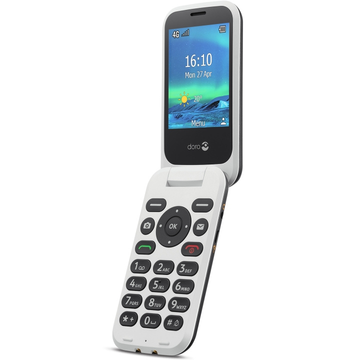 Doro 6881 4G Svart/Vit in the group SMARTPHONE & TABLETS / Mobile phones & smartphones at TP E-commerce Nordic AB (A18635)