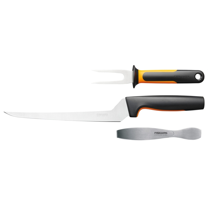 Fiskars Fiskknivset, 3 delar FF in the group HOME, HOUSEHOLD & GARDEN / Kitchen utensils / Kitchen knives & Knife sharpeners at TP E-commerce Nordic AB (A18679)