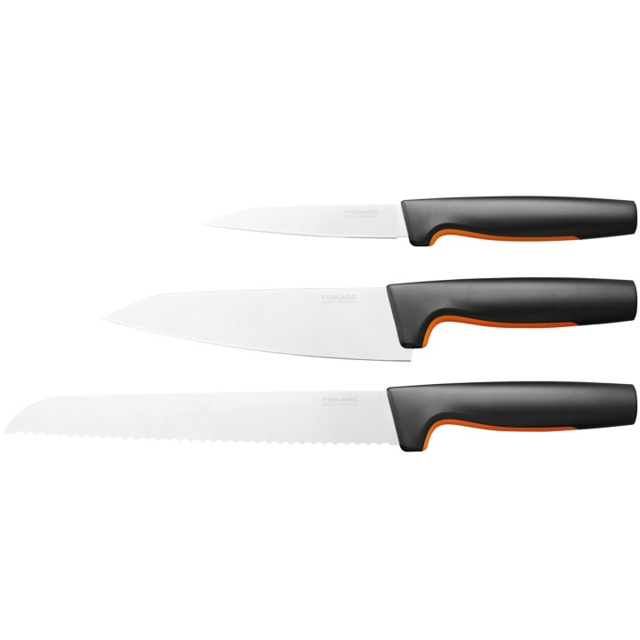 Fiskars Knivset, 3 delar FF in the group HOME, HOUSEHOLD & GARDEN / Kitchen utensils / Kitchen knives & Knife sharpeners at TP E-commerce Nordic AB (A18689)
